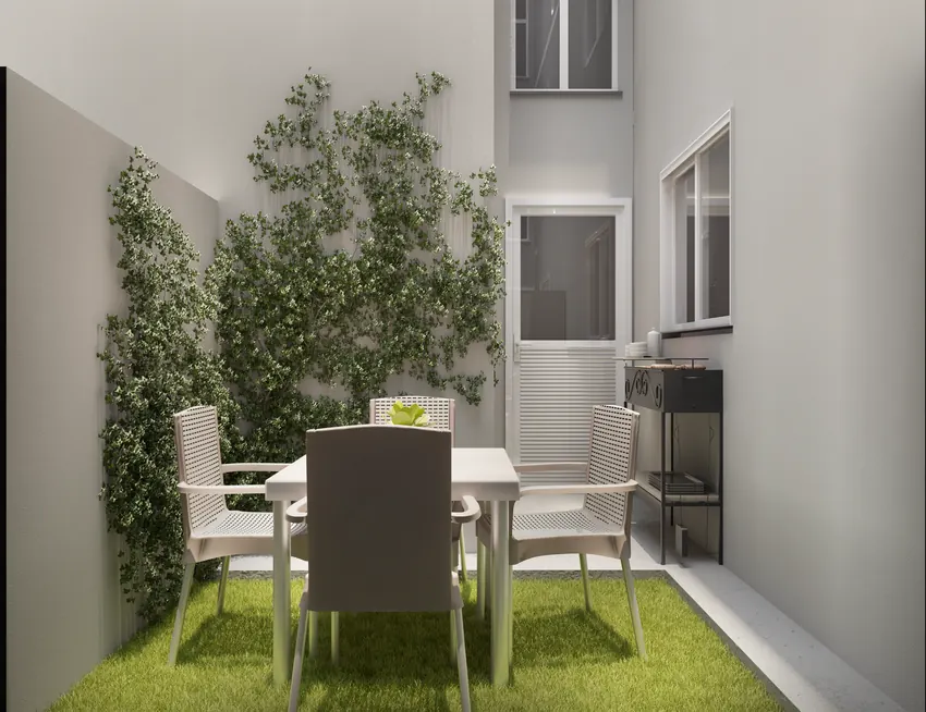 Apartamento térreo com garden de 46,59 m²