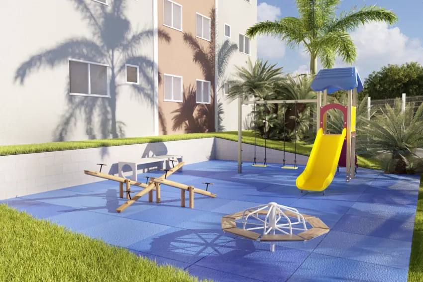 Playground infantil ao ar livre no Premier Garden